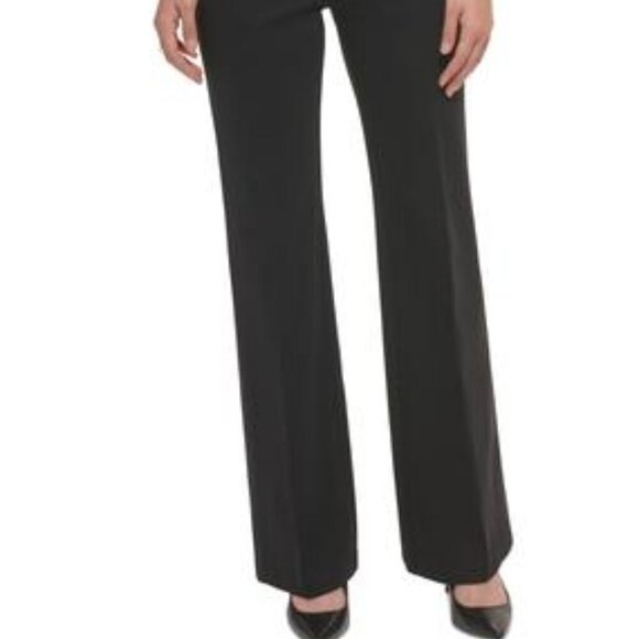 DKNY Black Ponte Pull‑On Flare Pants NWT XL - Picture 4 of 6